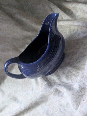 Fiesta Blue Ceramic Gravy Boat Made in USA
